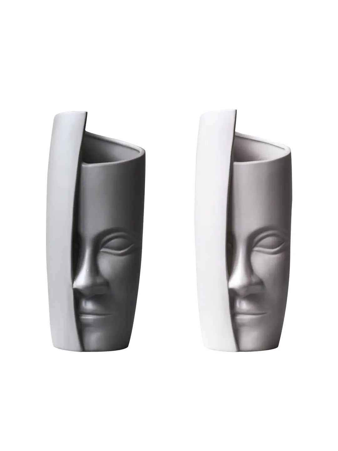 Nordic Creative Abstract Ceramic Face Art Vase