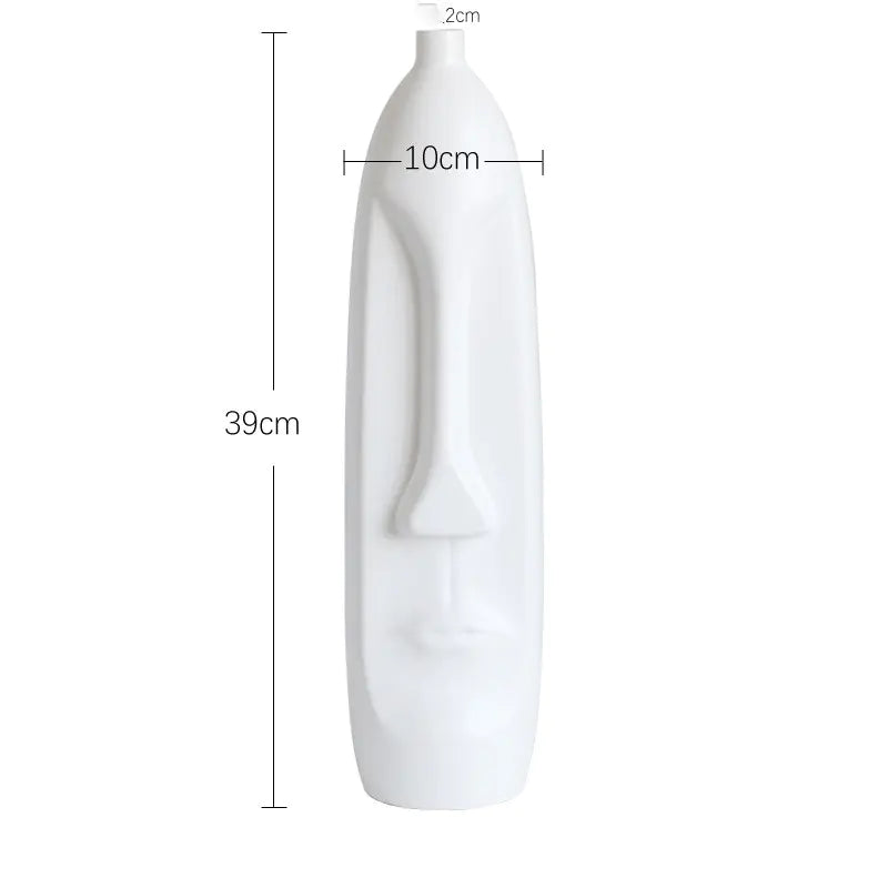 Nordic Ceramic Face Vase for Home Decor and Styling