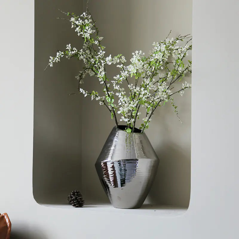 Nordic Chic Veiled Girl Sculpture for Home Decor