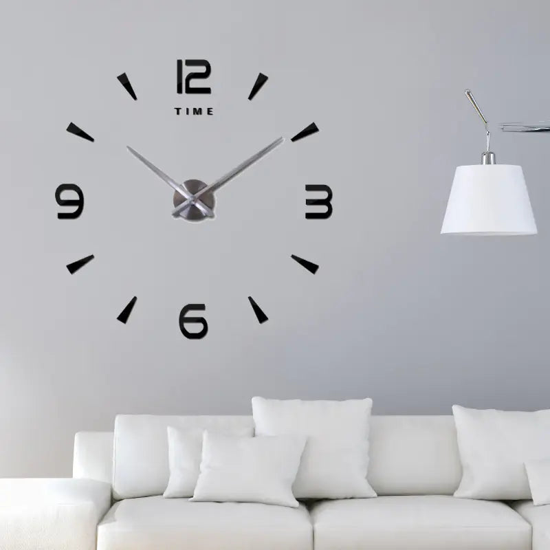Round Acrylic Wall Clock - Modern 3D DIY Home Decor