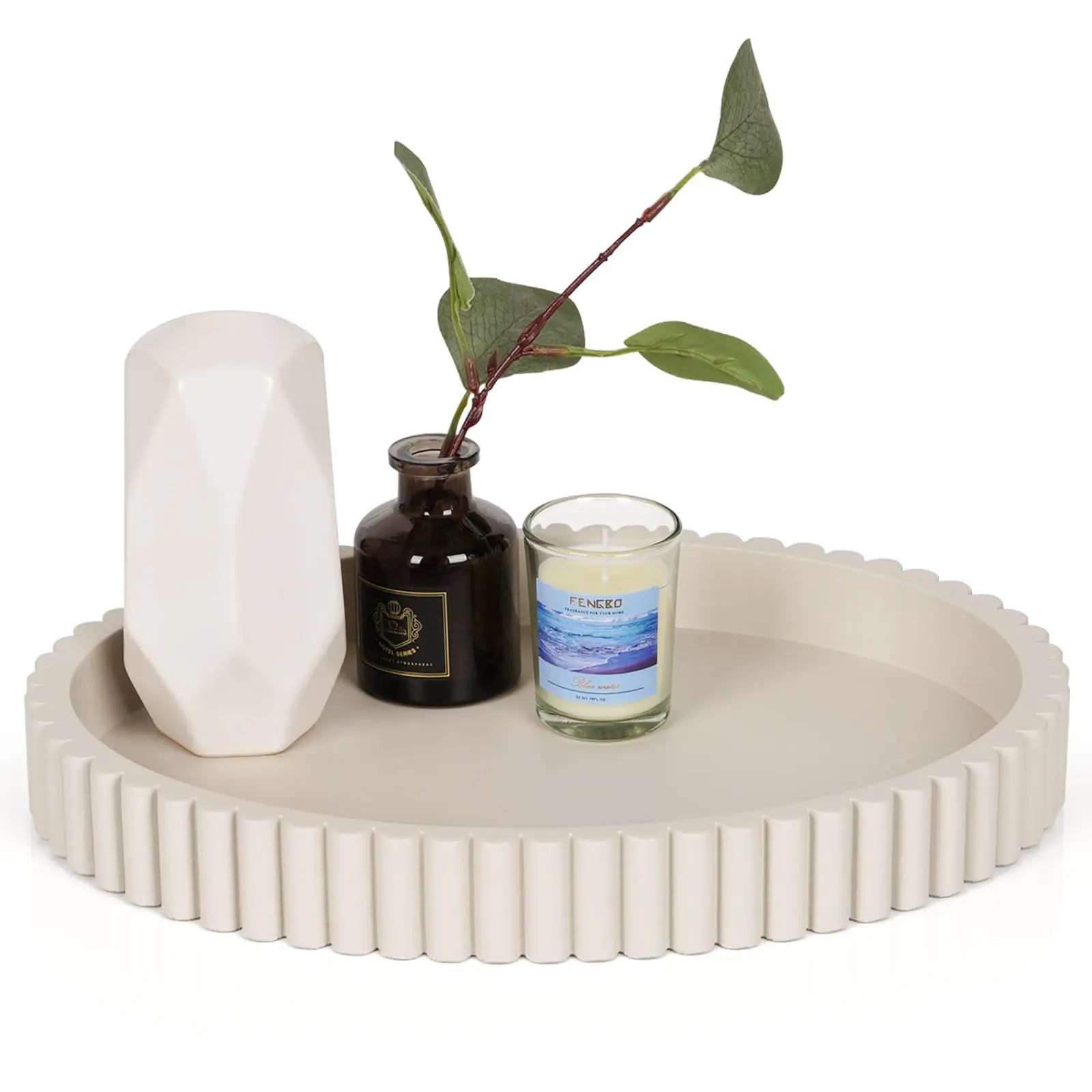 Oval Concrete Decorative Tray