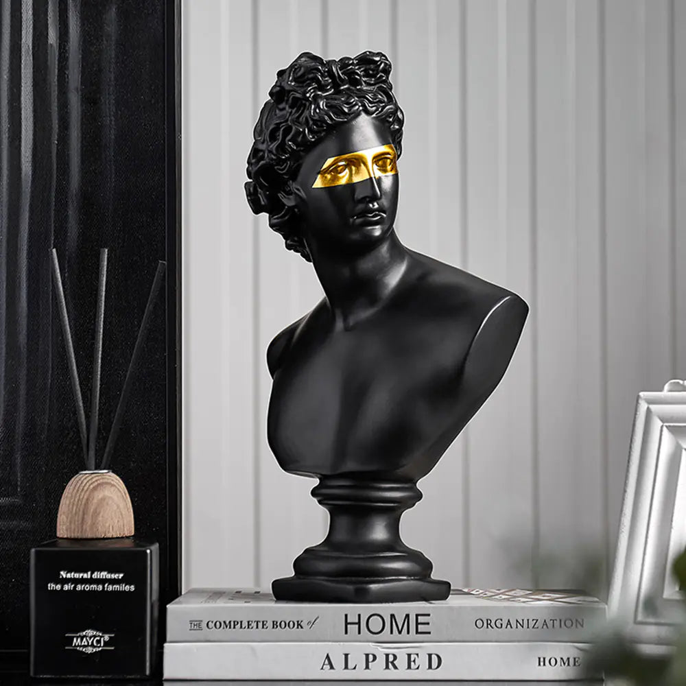 Nordic Luxury Apollo Gold Eye Resin Home Decor Piece