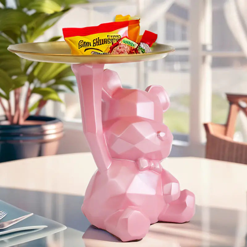 Geometric Bear Decorative Tray