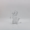 Modern Minimalist White Resin Hand Sculpture