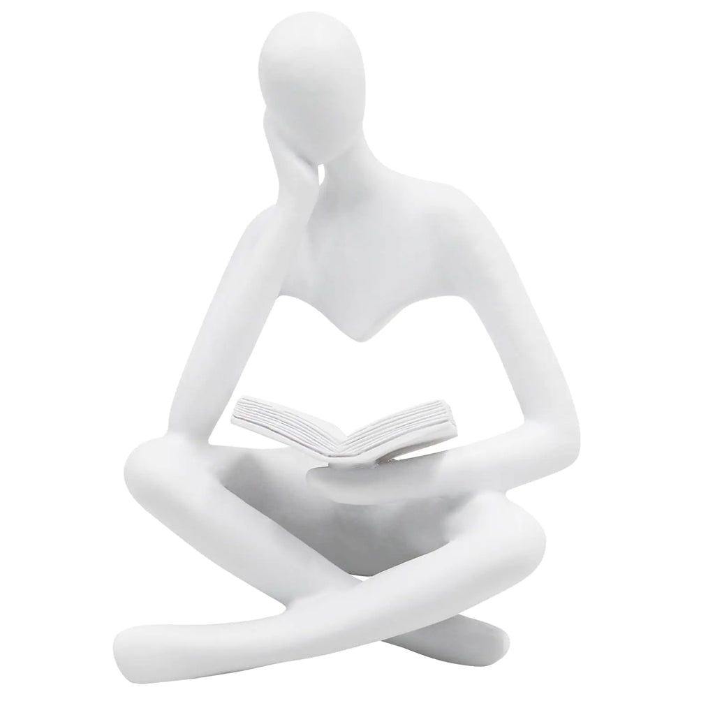Reading Women Statue Thinker Sculptures