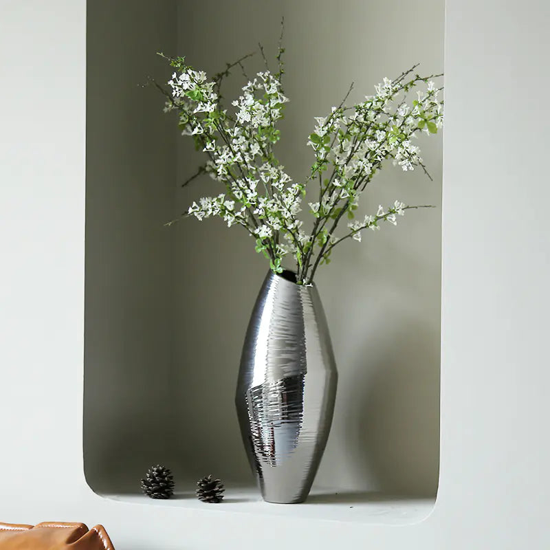 Nordic Chic Veiled Girl Sculpture for Home Decor
