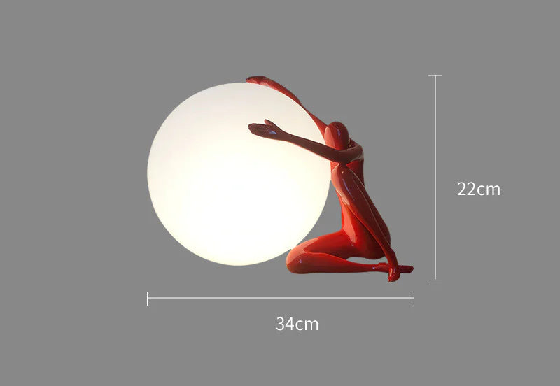 Humanoid LED Moon Lamp