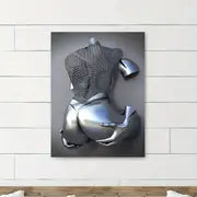 Modern Canvas Character Print Poster for Home Decor