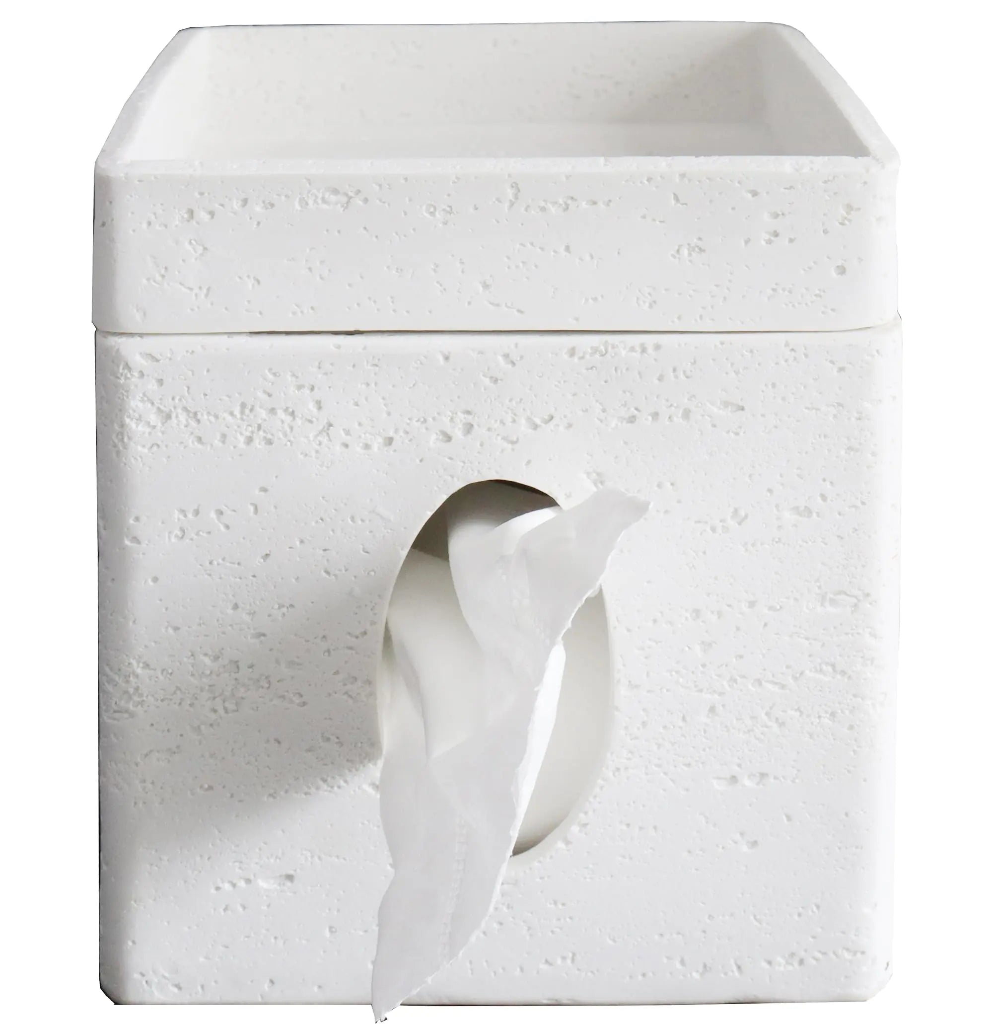 Modern White Cube Tissue Box Cover