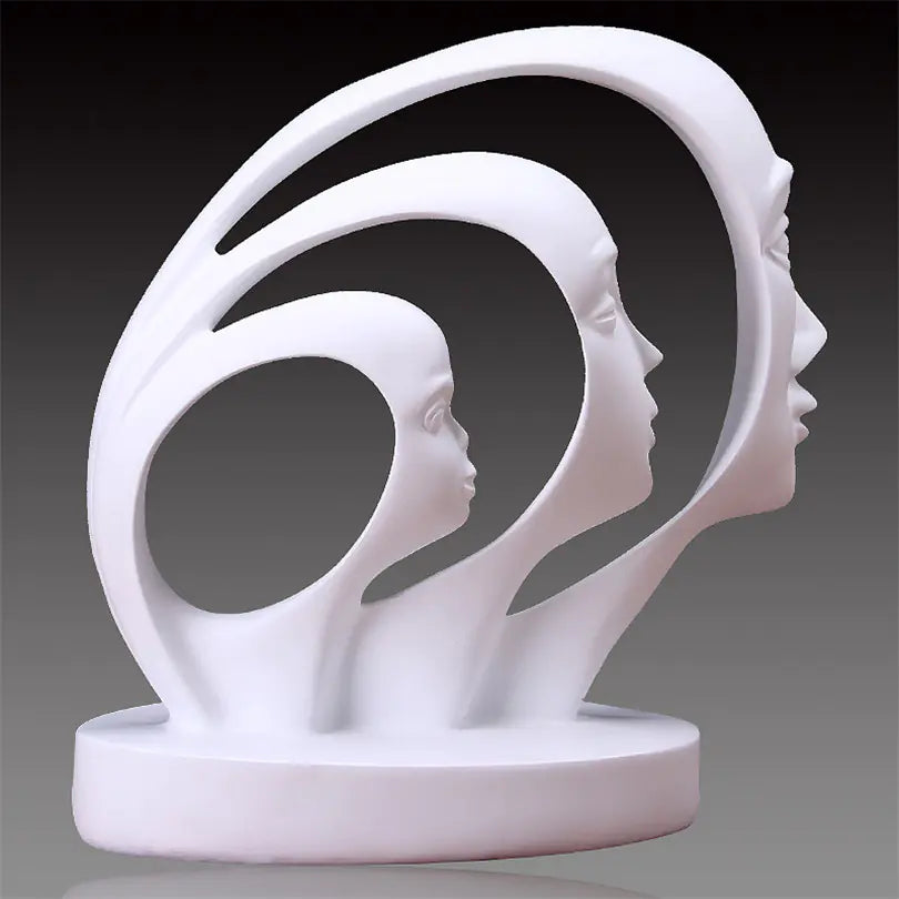 Nordic Modern Minimalist Resin Figurine Home Decor